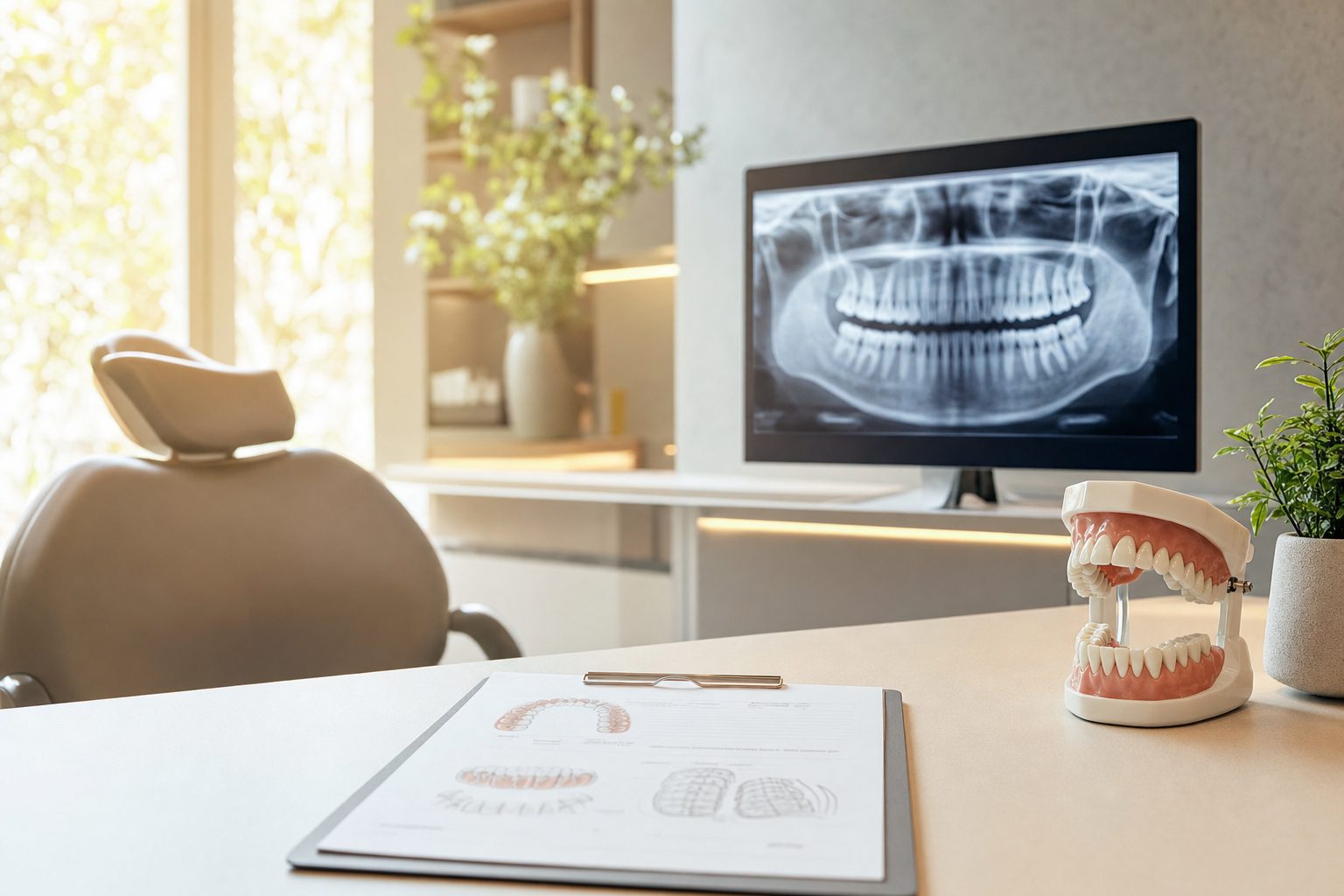What happens at your first dental consultation and what you leave with from a clinic in Pipera
